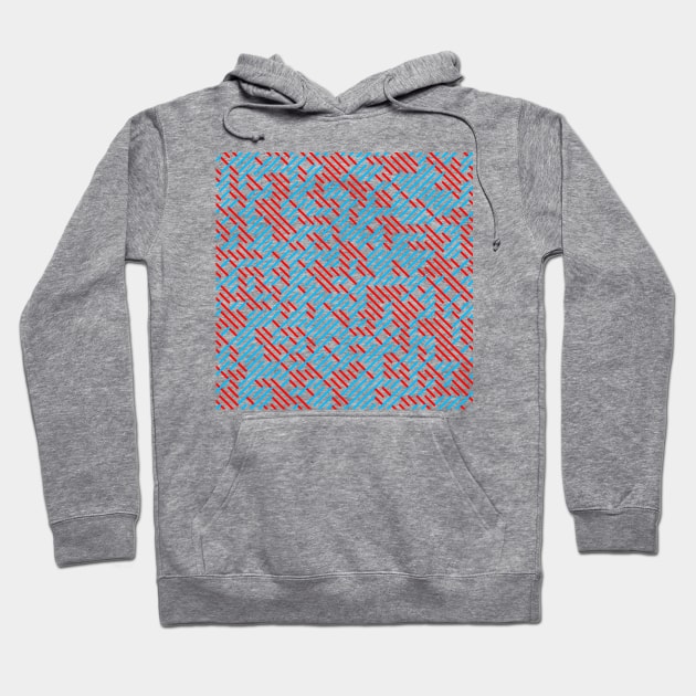 Impossible Blue/Green Maze Hoodie by brutalworld